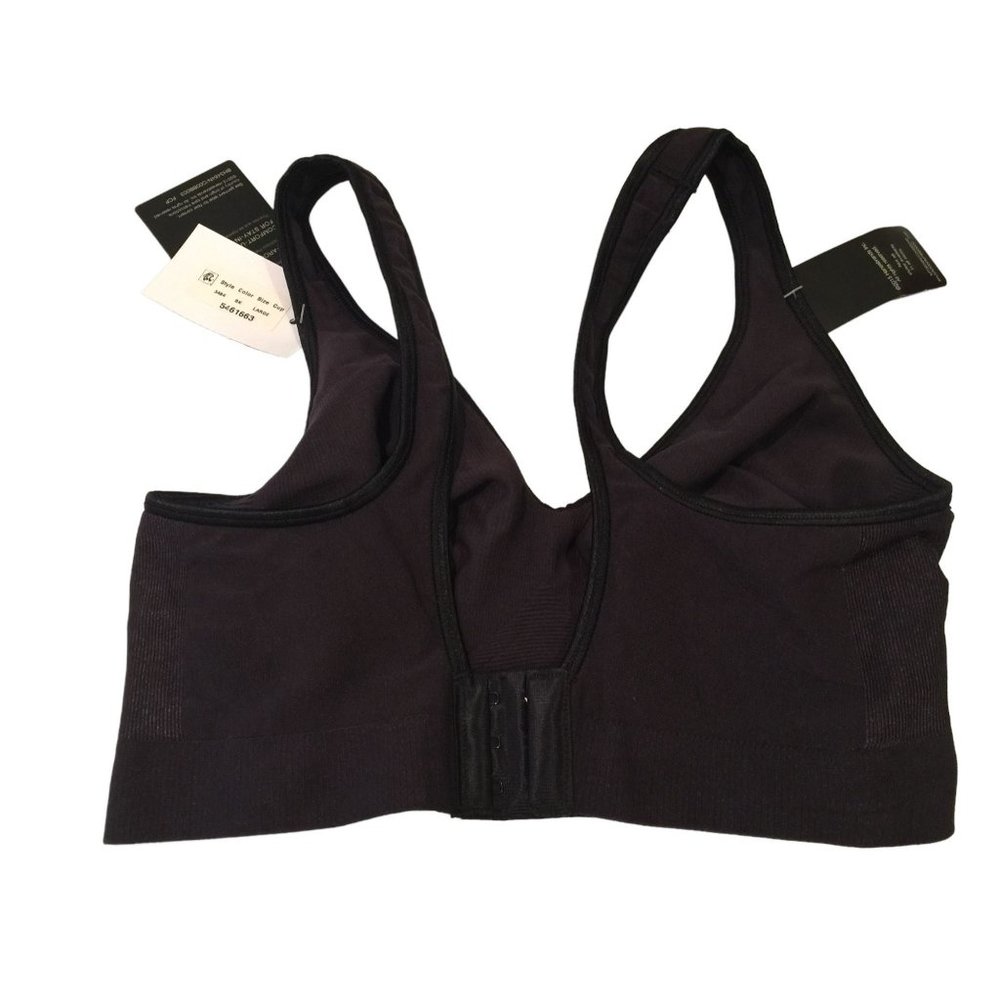 Bali Women's Comfort Revolution Wireless Bra Size Large Black Comfort Flex Fit D - Picture 2 of 5